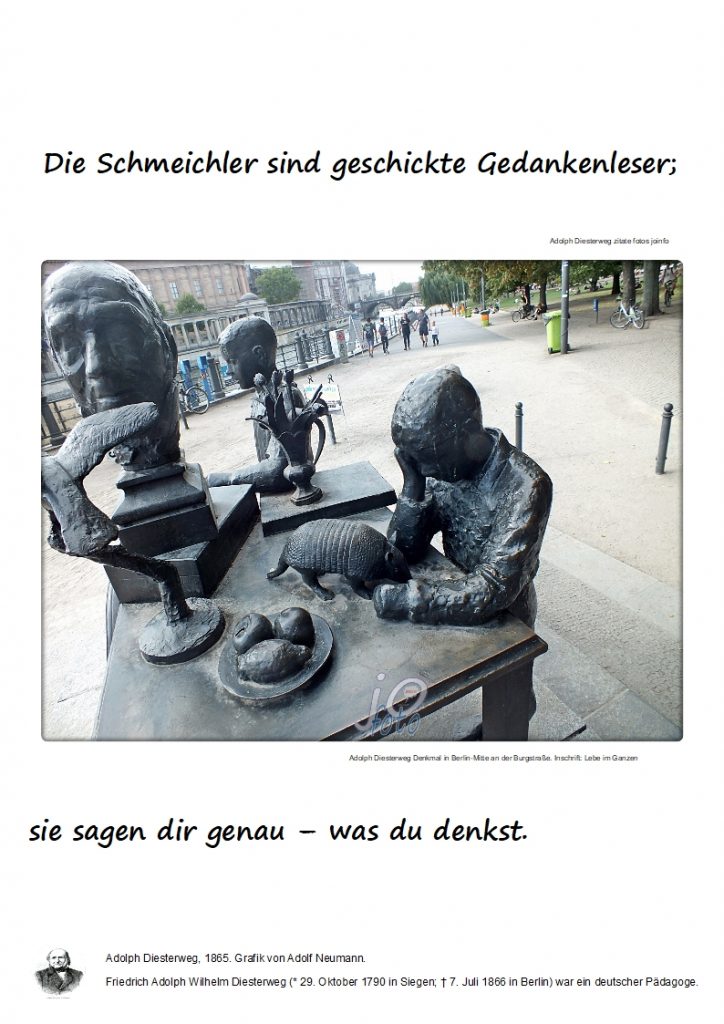 Die-Schmeichler-sind-geschickte-Gedankenleser-724x1024 Was Du #Denkst -Adolph Diesterweg