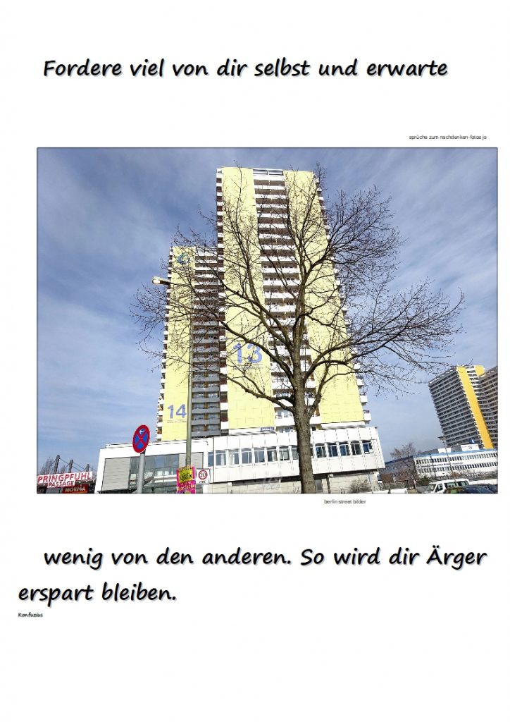 Fordere-viel-von-dir-selbst-und-erwarte-724x1024 #streetfotos und #zitate